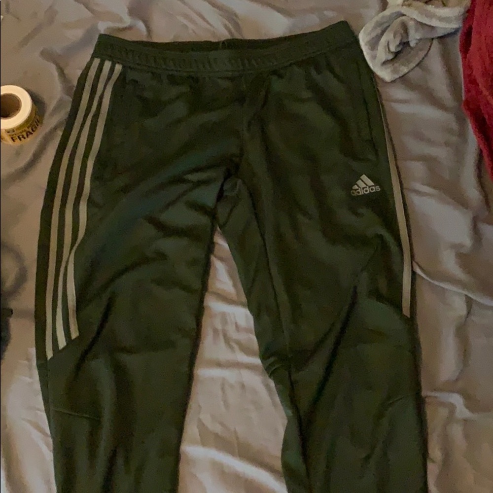 WORN ONCE!! Adidas Olive Green Size M!!